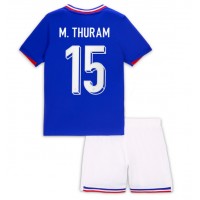 Frankreich Marcus Thuram #15 Fußballbekleidung Heimtrikot Kinder EM 2024 Kurzarm (+ kurze hosen)